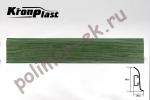 Зелёный плинтус с мягким краем (2500*56) Kron Plast Россия 215